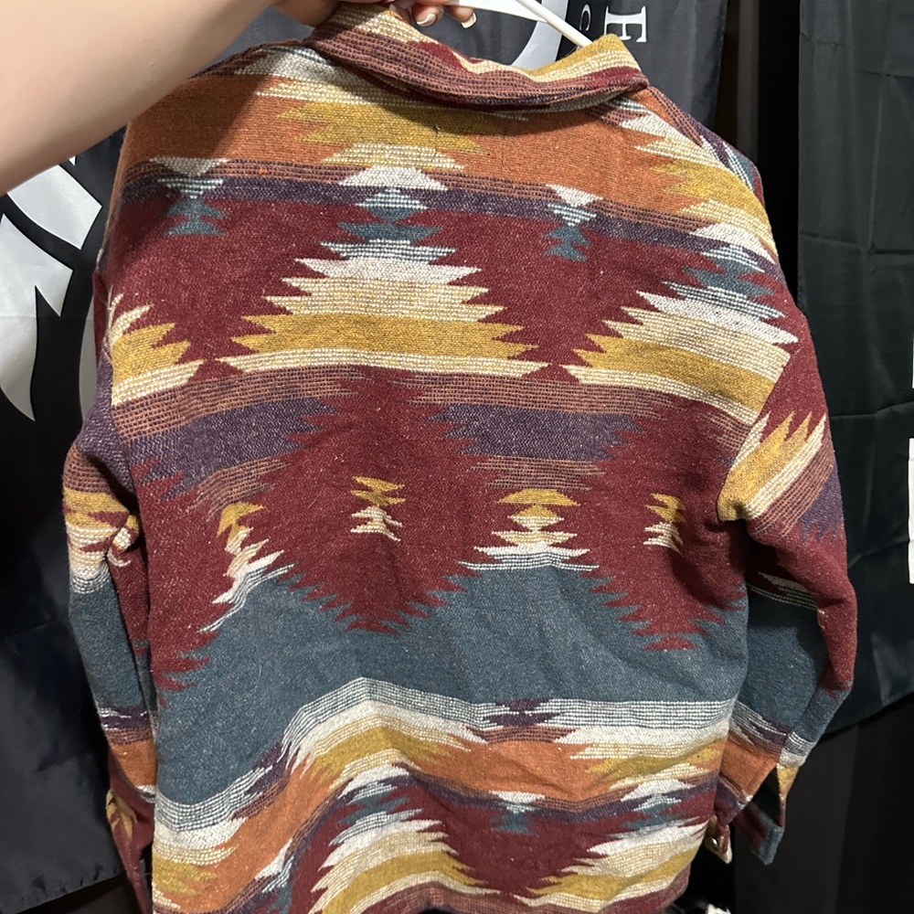 Aztec Button Up Jacket - Picture 2 of 3